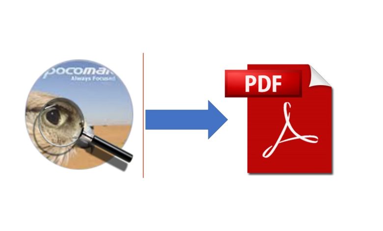 pocomail to pdf