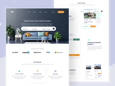 Real estate landing page