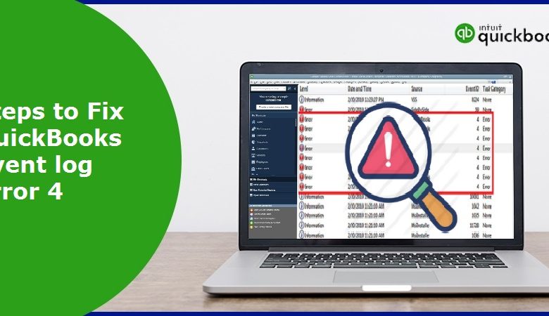 Fix QuickBooks Event log Error 4 - Featured Image