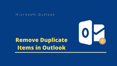 Remove Duplicate Items in Outlook