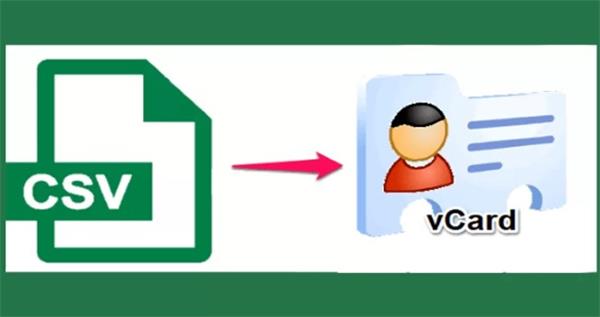 convert csv to vcard